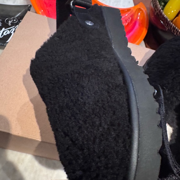 UGG Black Fuzzy Footwear - Picture 6 of 13